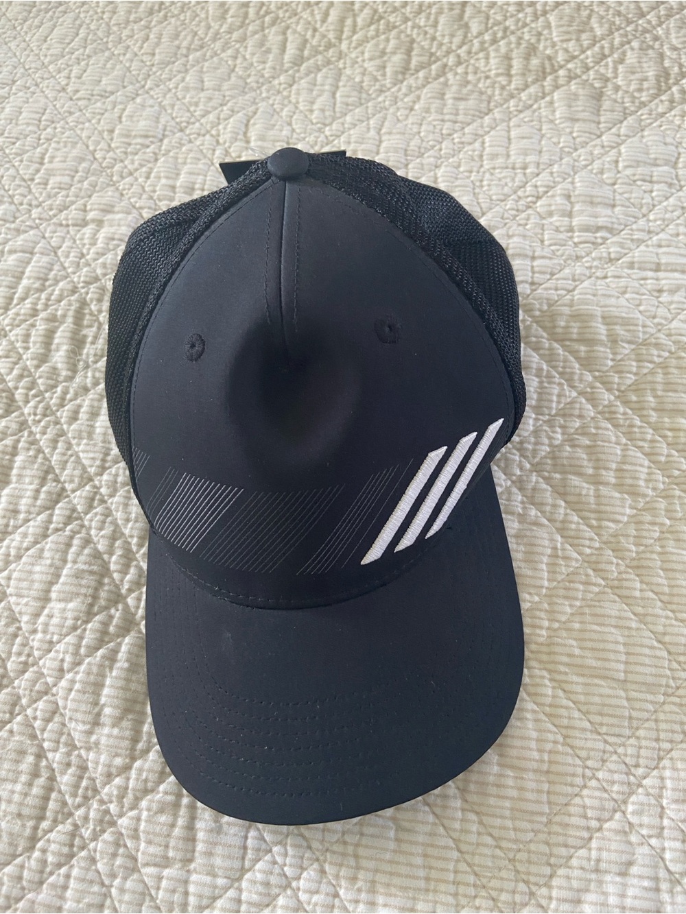 adidas Black Golf Cap with White Inner Panel